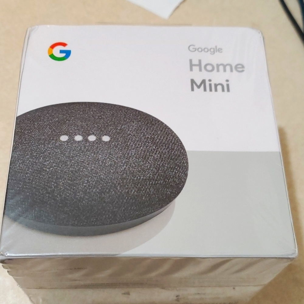 Google Home Mini, Charcoal 1st Gen, New in Box